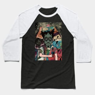 Explore the 1337 NFT: MaleMask Character with Pixelated Green Eyes, Light Skin, and Unique Zodiac Glyph Baseball T-Shirt